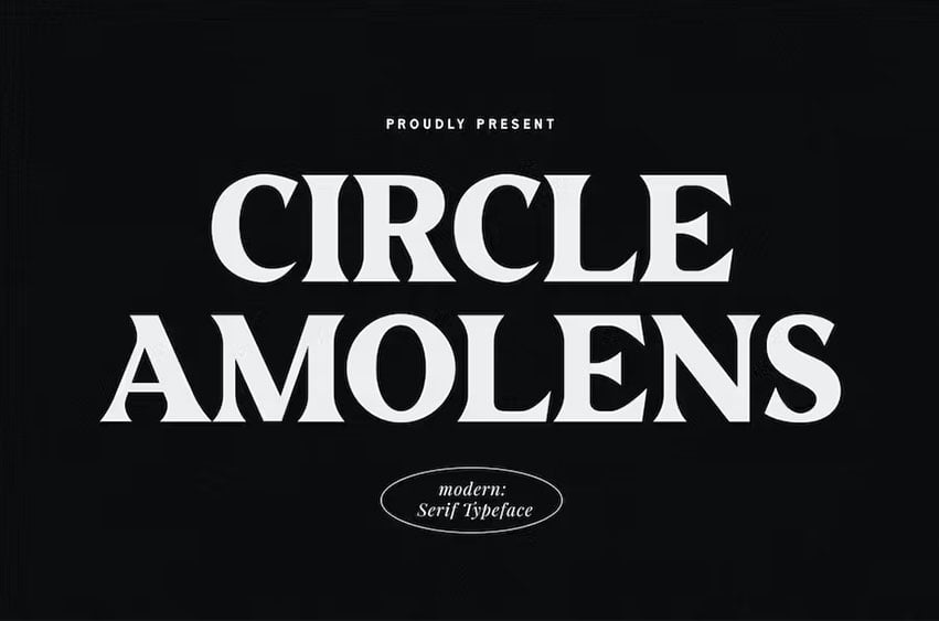 Circle Amolens Font