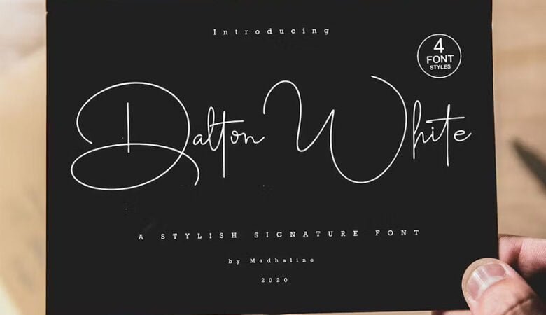 Dalton White Font