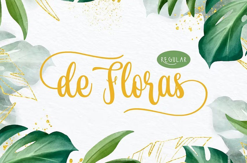 De Floras Regular Font