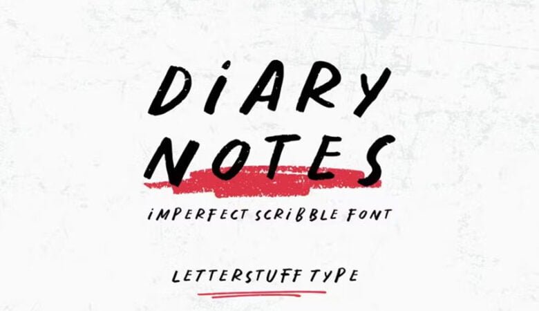 Diary Notes Font