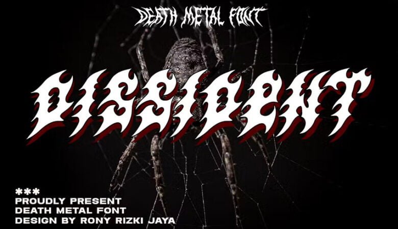 Dissident Death Metal Font