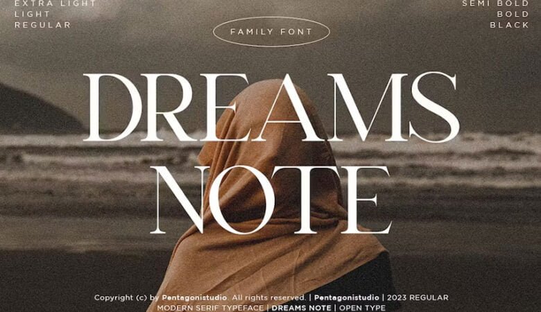 Dreams Note Family Serif Font