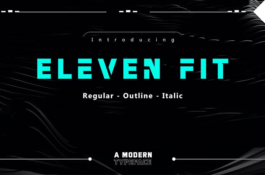 ElevenFit Sport Typeface Font