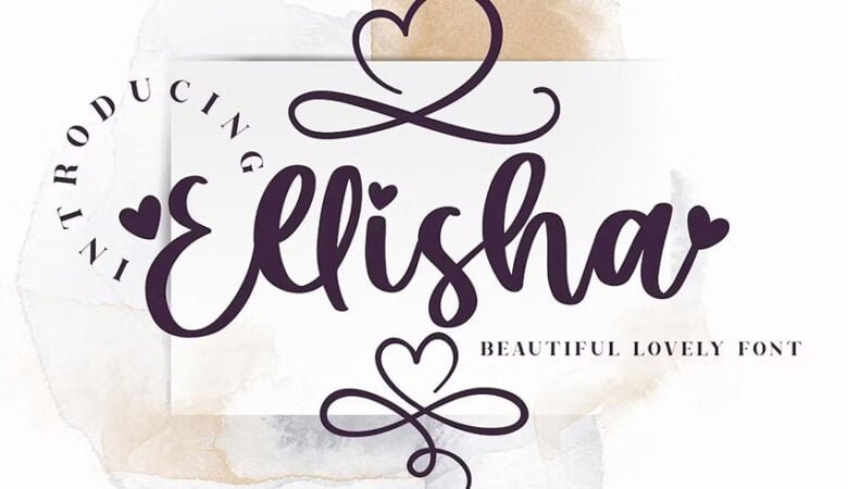 Ellisha Script Font