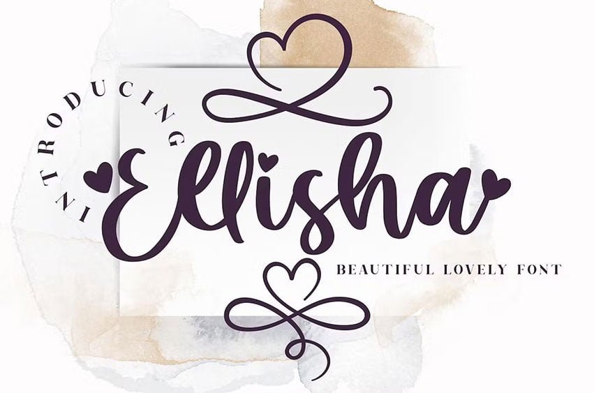 Ellisha Script Font