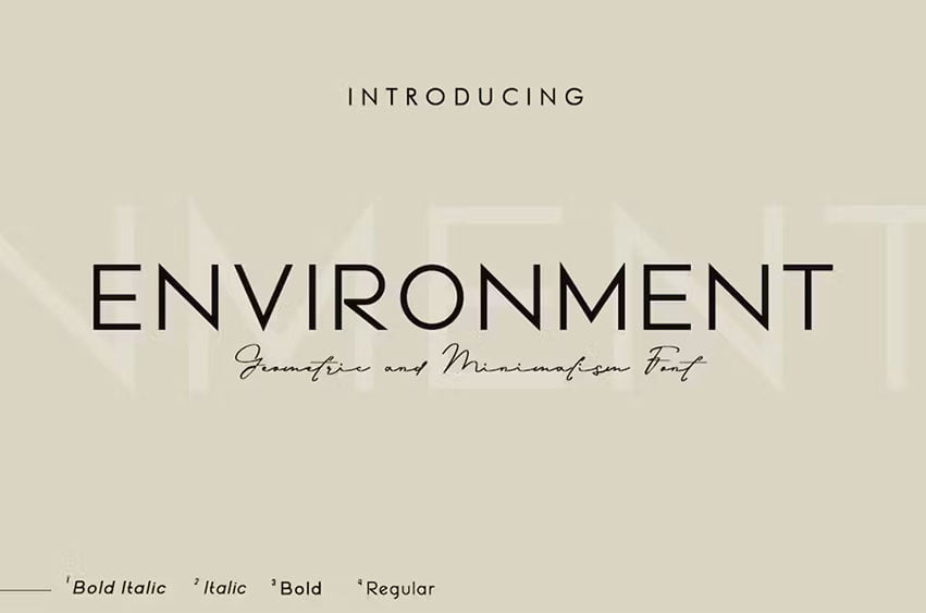 Environment Font