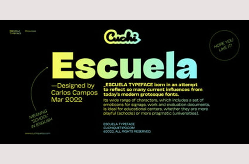 Escuela Complete Font Family