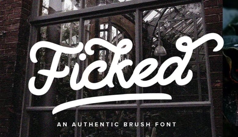 Ficked Monoline Script Font