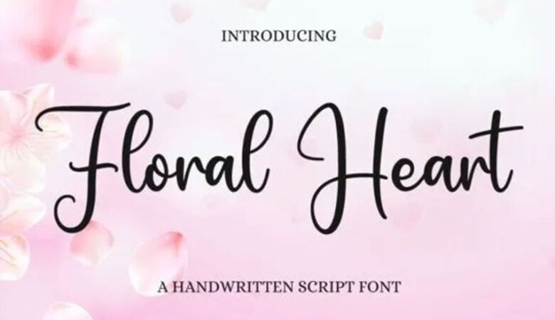 Floral Heart Font