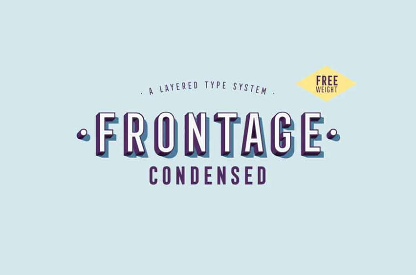 Frontage Condensed Font