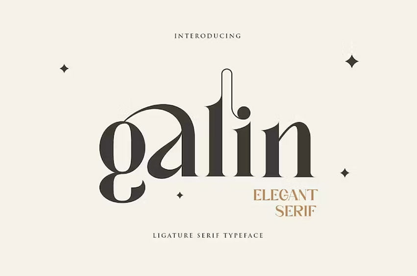 Galin Ligature Serif Font