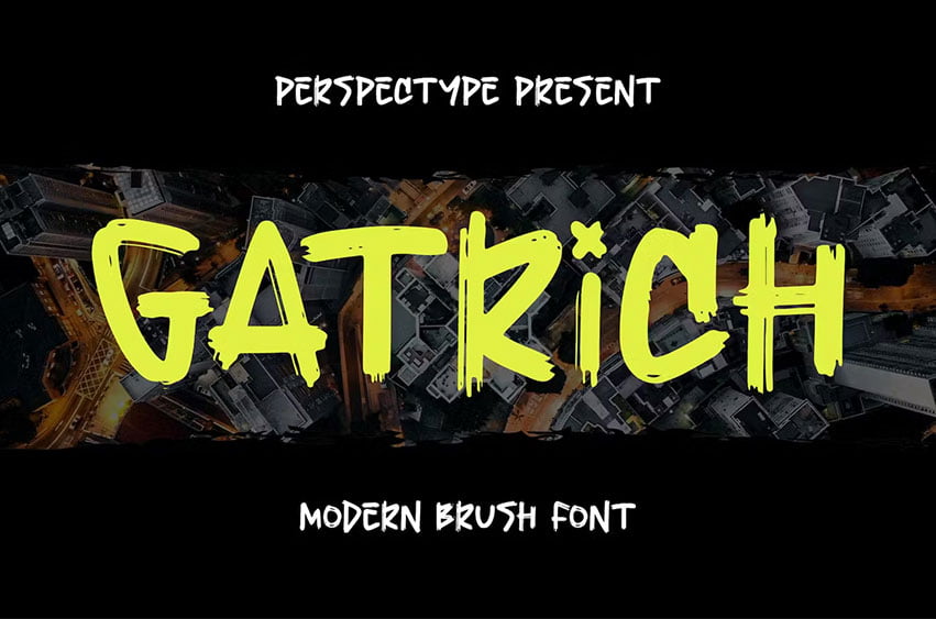 Gatrich Modern Brush Font