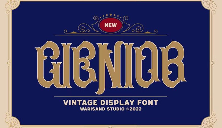 Gieniob Vintage Font