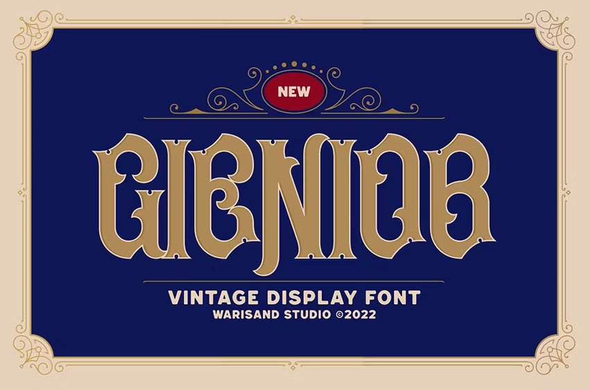 Gieniob Vintage Font