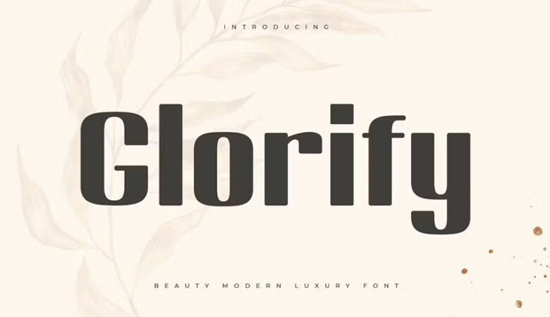 Glorify Beauty Modern Luxury Font