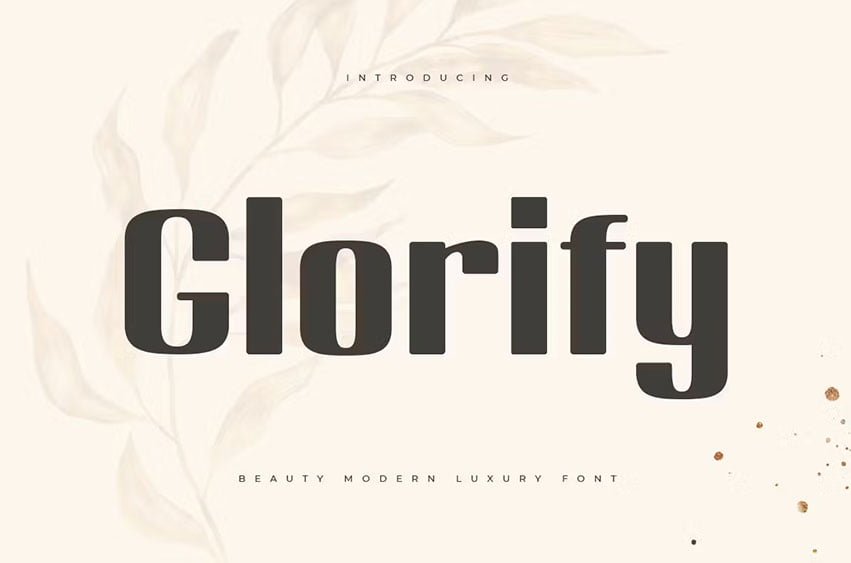 Glorify Beauty Modern Luxury Font