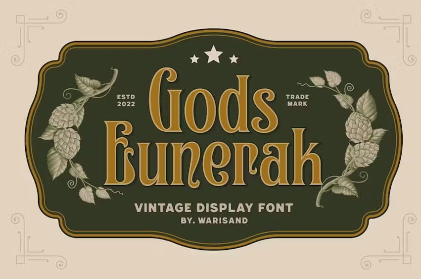 Gods Eunorak Vintage Font