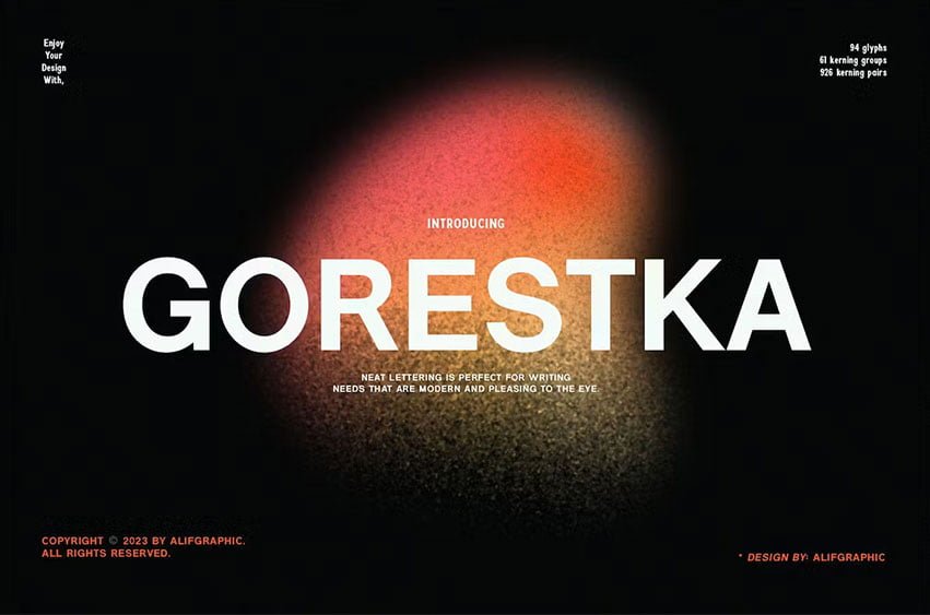 Gorestka Font