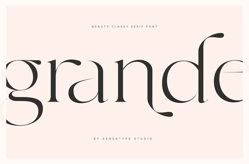 Grande Beauty Classy Serif Font