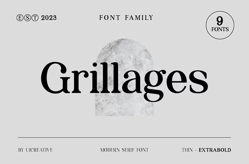 Grillages Font