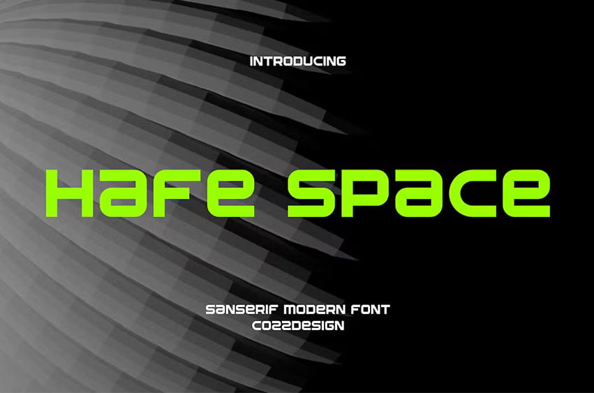 HafeSpace Modern Font