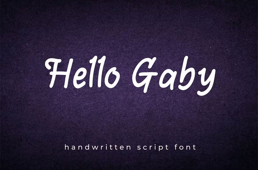 Hello Gaby Font