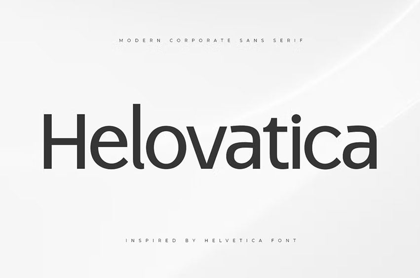 Helovatica Corporate Sans Serif Font