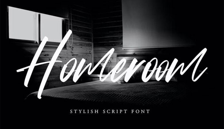 Homeroom Stylish Script Font