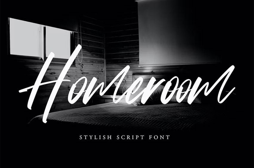 Homeroom Stylish Script Font
