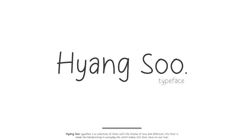 Hyang Soo Font
