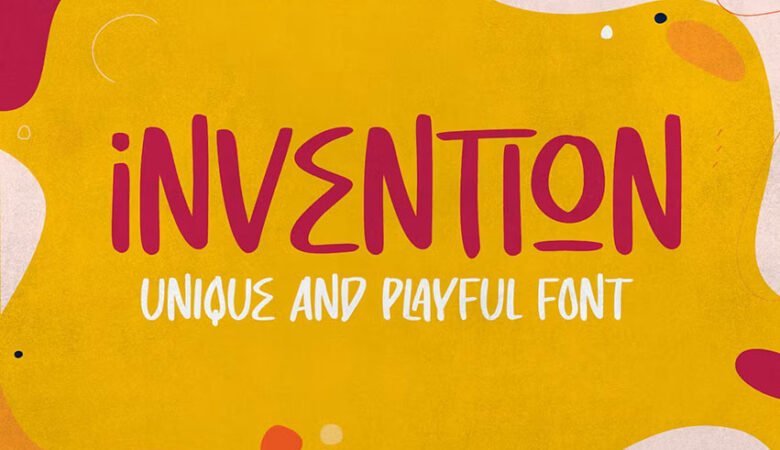 Invention Unique Display Font
