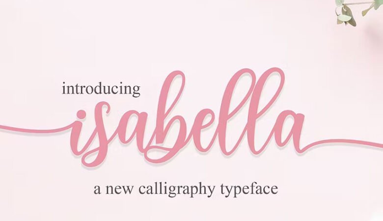 Isabella Script Font