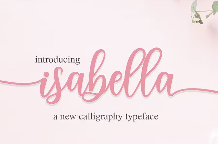 isabella script font free