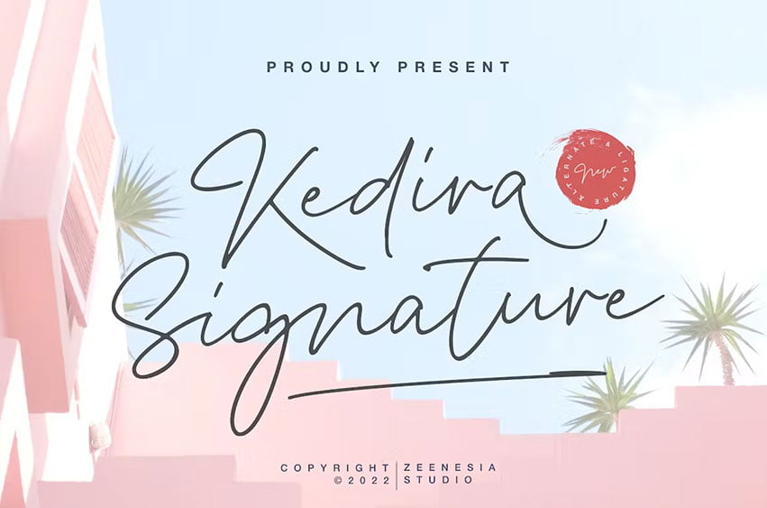 Kedira Signature Font