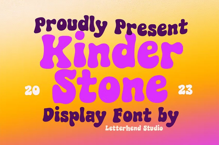 Kinder Stone Font