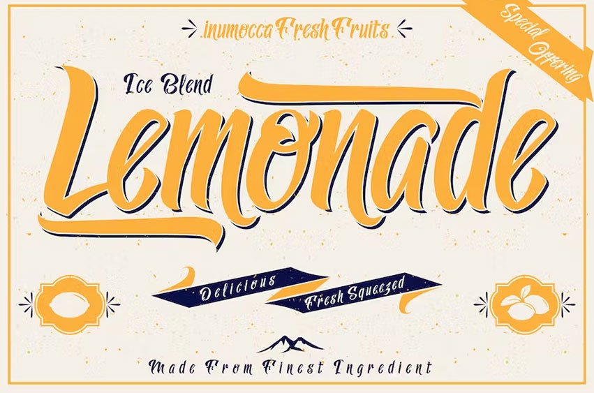 Lemonade Font