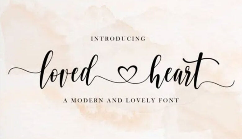 Loved Heart Font