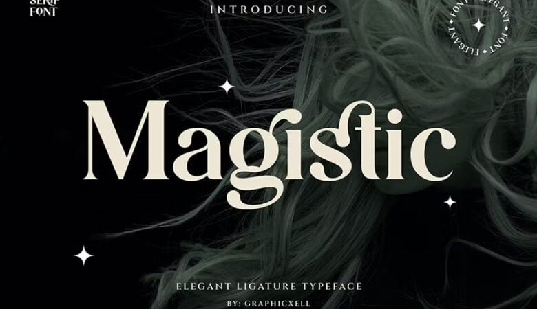 Magistic Serif Ligature Font