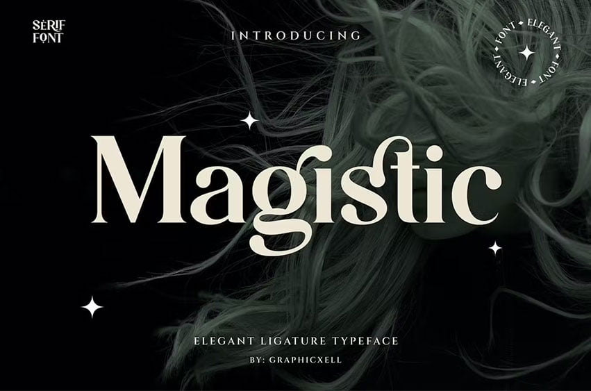 Magistic Serif Ligature Font