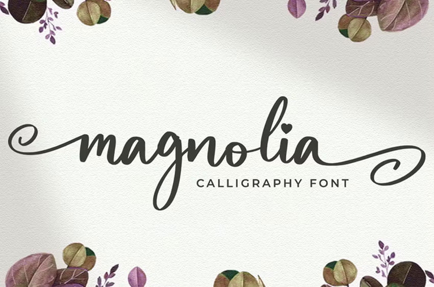 Magnolia Calligraphy Font