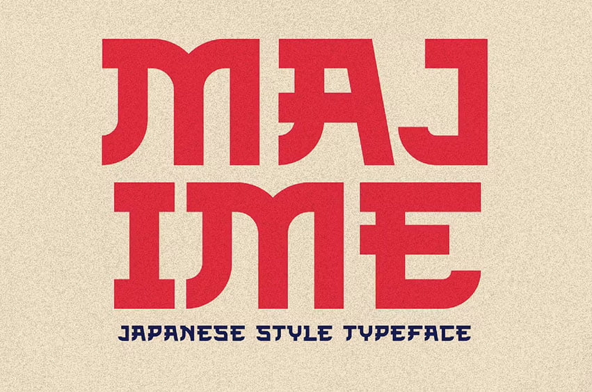 Majime Japanese Typeface Font - FreeDaFonts