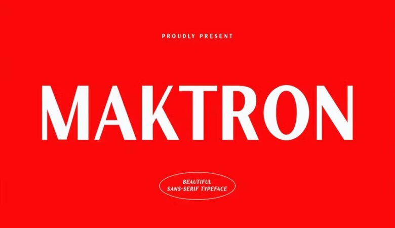 Maktron Modern Sans Font