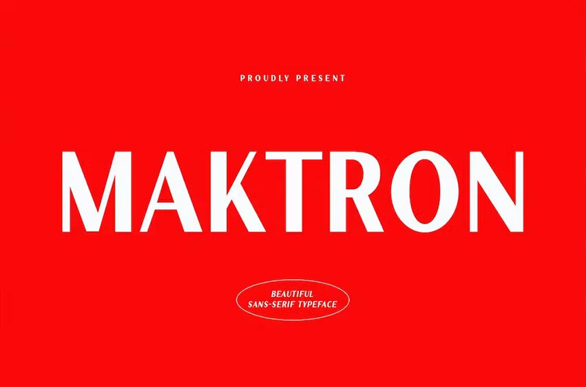 Maktron Modern Sans Font