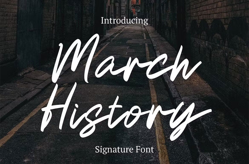 March History Font