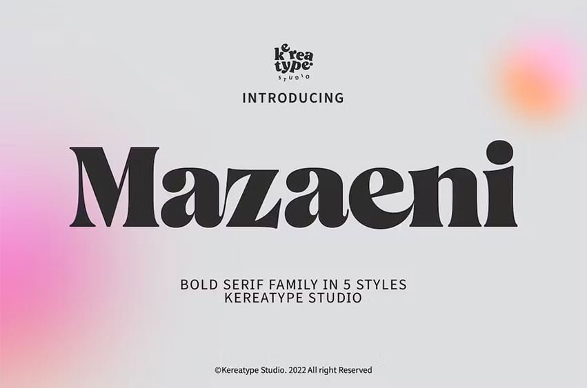 Mazaeni Font