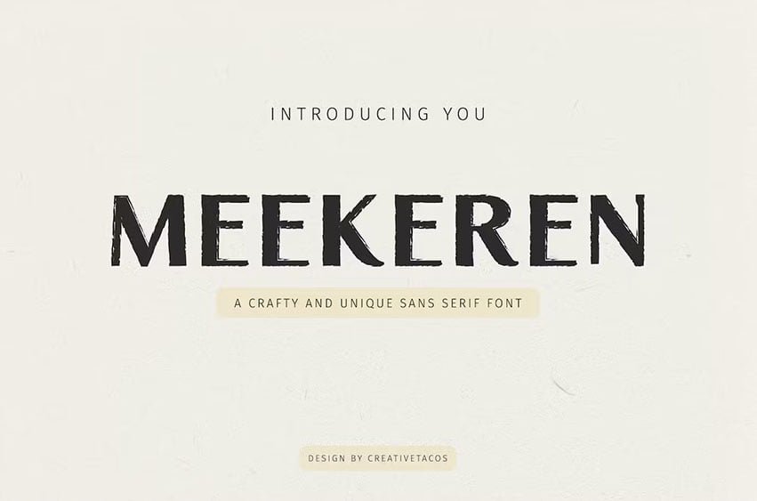 Meekeren Sans Serif Font