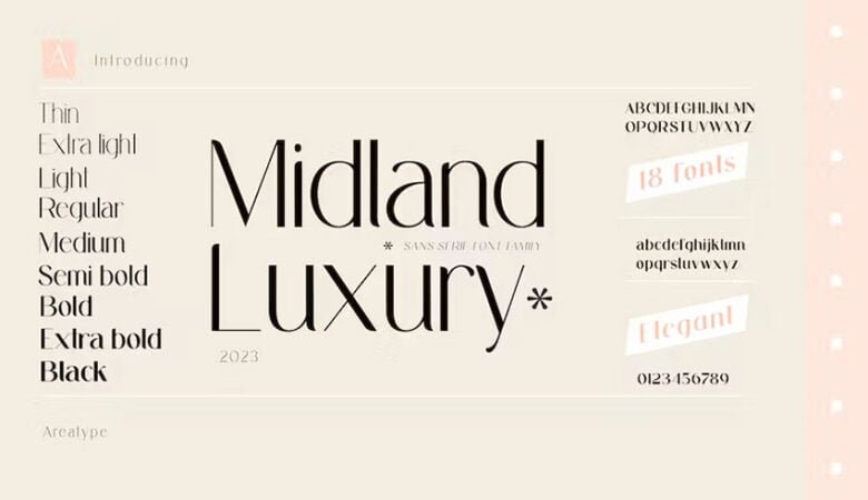 Midland Luxury Font