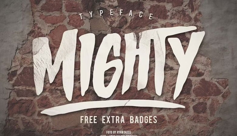 Mighty Typeface Font