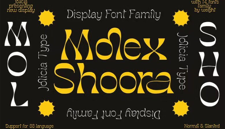 Molex Shoora Reverse Contrast Font