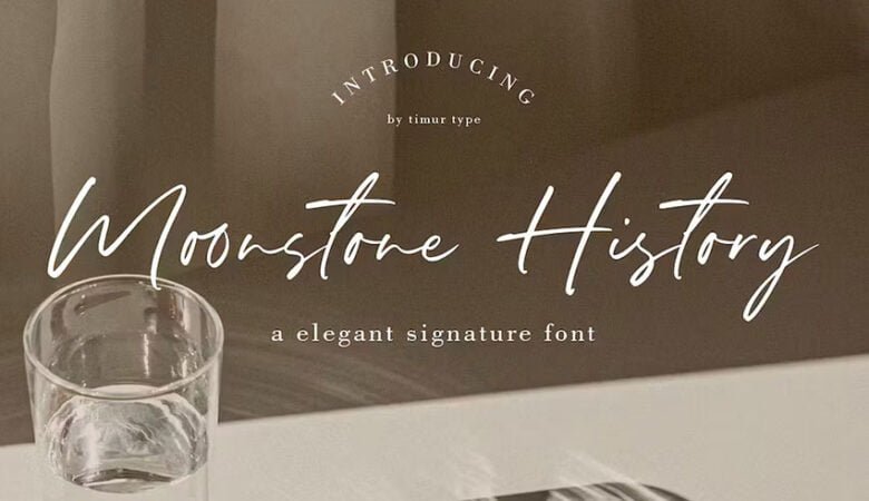 Moonstone History Font